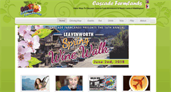 Desktop Screenshot of cascadefarmlands.com