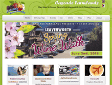 Tablet Screenshot of cascadefarmlands.com